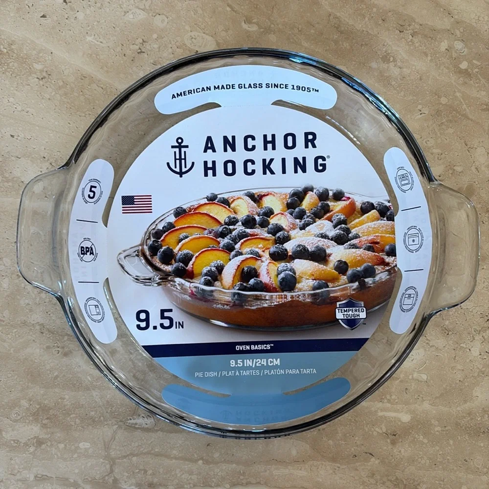 Anchor Hocking 9.5-inch Glass Pie Dish